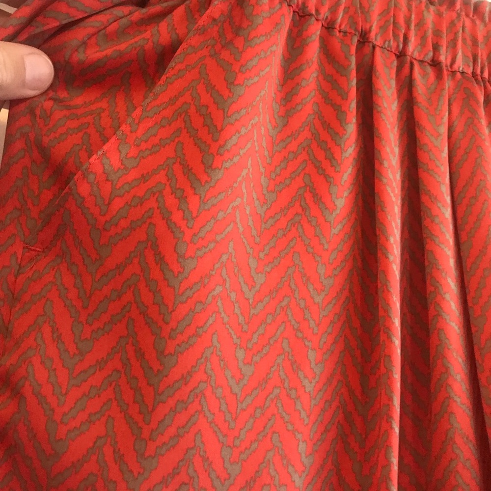 Banana Republic coral and tan skirt - Picture 2 of 6